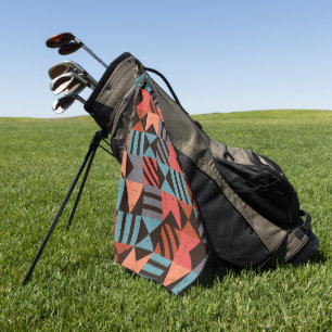 Geometrisches Muster 28 Golfhandtuch