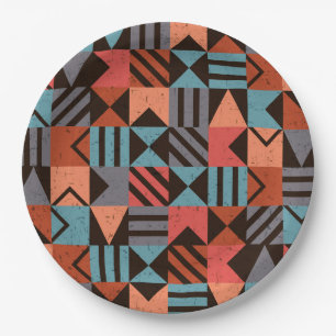 Geometrisches Muster 28 Pappteller