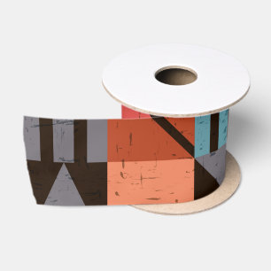 Geometrisches Muster 28 Satinband