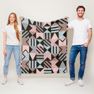 Geometrisches Muster 29 Fleecedecke