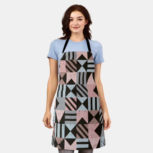 Geometrisches Muster 29 Schürze (Getragen)
