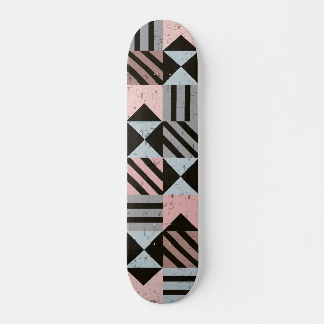Geometrisches Muster 29 Skateboard (Vorne)