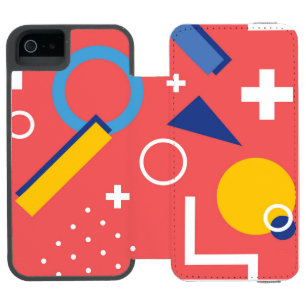 Geometrisches Muster 2 Incipio Watson™ iPhone 5 Geldbörsen Hülle