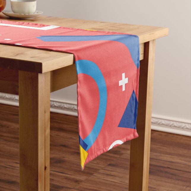 Geometrisches Muster 2 Kurzer Tischläufer (Beispiel)