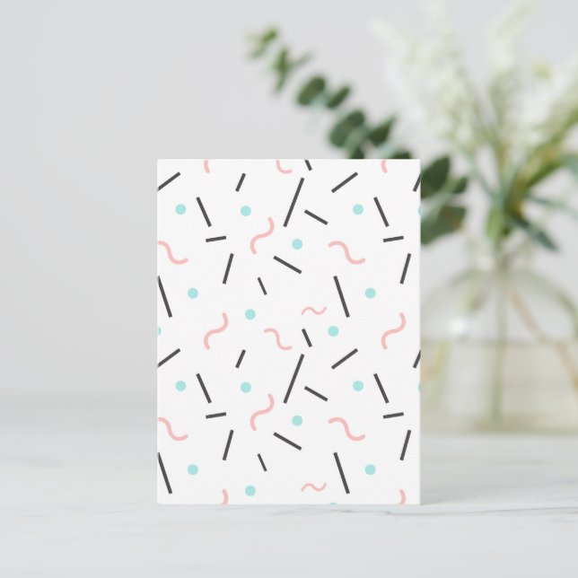 Geometrisches Muster 32 Postkarte (Stehend Vorderseite)