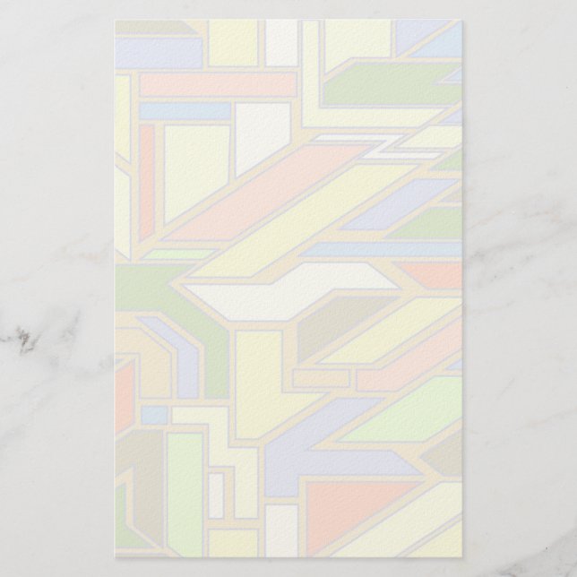 Geometrisches Muster 3 Briefpapier (Vorderseite)