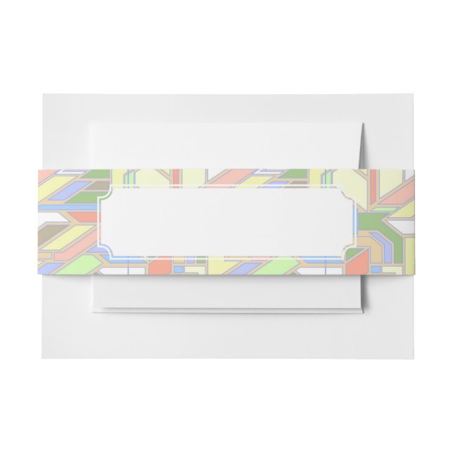 Geometrisches Muster 3 Einladungsbanderole (Vorderseite Beispiel)