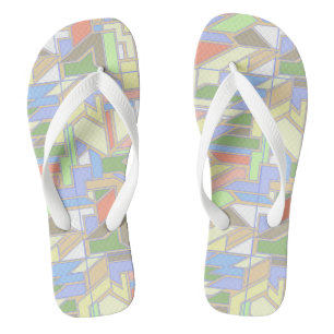 Geometrisches Muster 3 Flip Flops