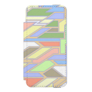 Geometrisches Muster 3 Incipio Watson™ iPhone 5 Geldbörsen Hülle