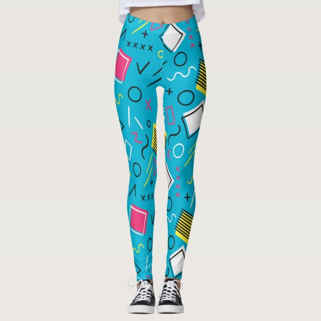 Geometrisches Muster 4 Leggings (Vorderseite)