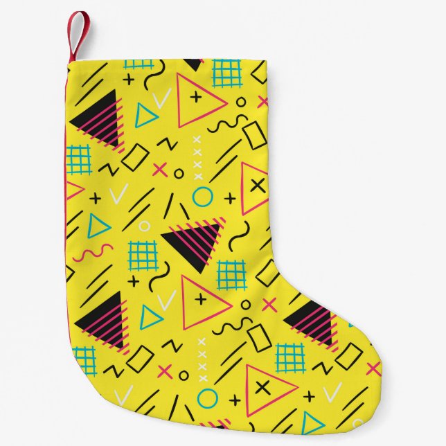 Geometrisches Muster 6 Kleiner Weihnachtsstrumpf (Vorderseite)