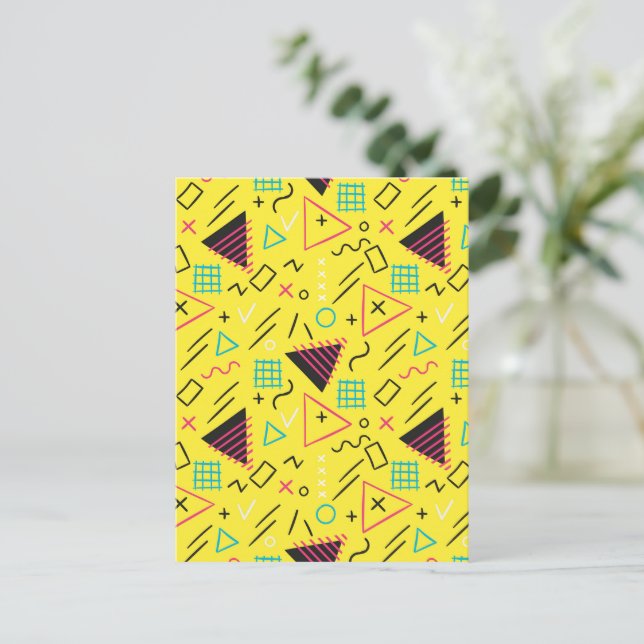 Geometrisches Muster 6 Postkarte (Stehend Vorderseite)