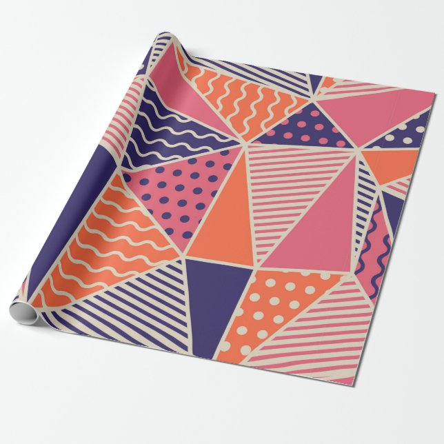 Geometrisches Muster. Abstrakter Dreieck. V Geschenkpapier (Ungerollt)