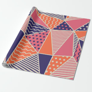 Geometrisches Muster. Abstrakter Dreieckshintergru Geschenkpapier