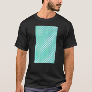 Geometrisches Muster Aqua and W für kleine Punkt d T-Shirt