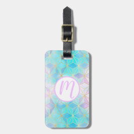 Geometrisches Muster aus eim Glas Gepäckanhänger