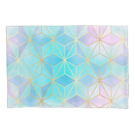 Geometrisches Muster aus eim Glas Kissenbezug