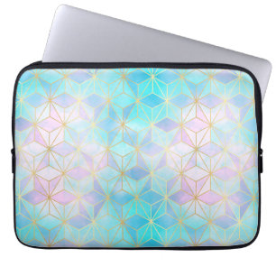 Geometrisches Muster aus eim Glas Laptopschutzhülle
