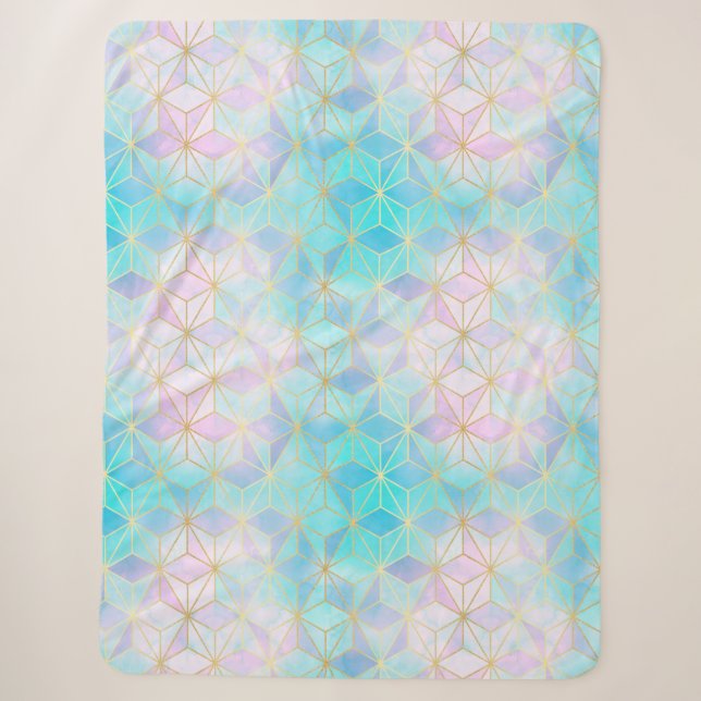 Geometrisches Muster aus eim Glas Sherpadecke (Vorderseite)