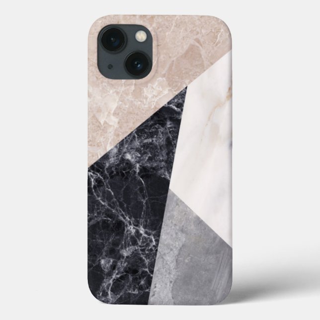 Geometrisches Muster aus Marble Case-Mate iPhone Hülle (Rückseite)