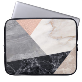 Geometrisches Muster aus Marble Laptopschutzhülle