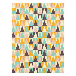 Geometrisches Muster aus mehrfarbigen Dreiecken Tischdecke