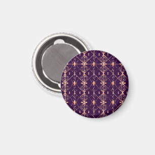 Geometrisches Muster aus sich schneidenden Diamant Magnet