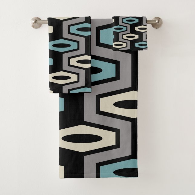 geometrisches Muster Badhandtuch Set (Insitu)