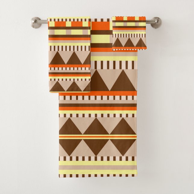 Geometrisches Muster Badhandtuch Set (Insitu)