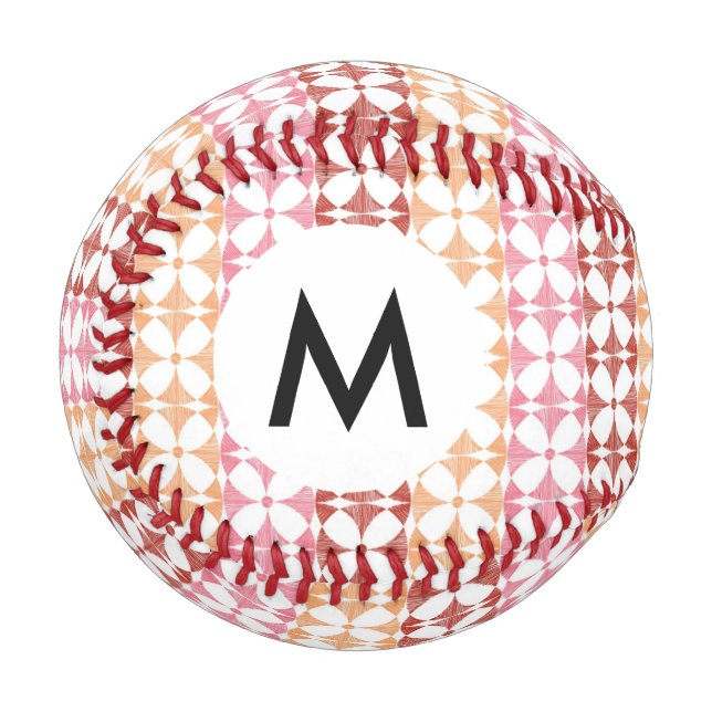 Geometrisches Muster Baseball (Vorderseite Links)