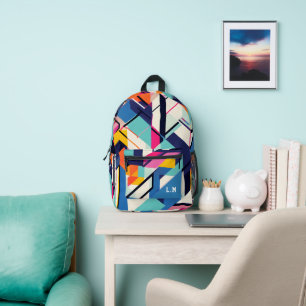 geometrisches Muster Bedruckter Rucksack