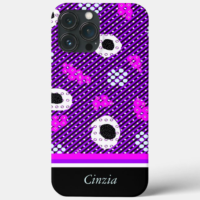 Geometrisches Muster Case-Mate iPhone Hülle (Rückseite)