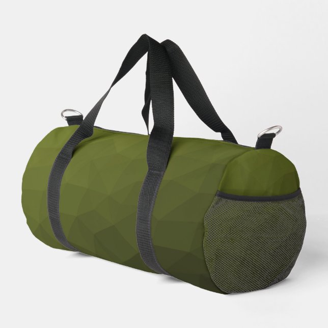 geometrisches Muster der Artengrüngefälle Duffle Bag (Rechte Ecke)