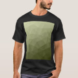 geometrisches Muster der Artenrochen T-Shirt<br><div class="desc">Army grüne Gefälle geometrische Maschenmuster dreiecke ombre. Army grüner Olivenhain für Soldatenausrüstung,  Camouflage. Es imitiert natürliche militärische Landschaften,  Widerstandskraft,  Ausdauer,  Widerstandskraft. Erdige Untertöne verbinden sich mit der Natur,  Erdung. Symbolisiert militärisches Vermächtnis,  Nutzen im Freien.</div>