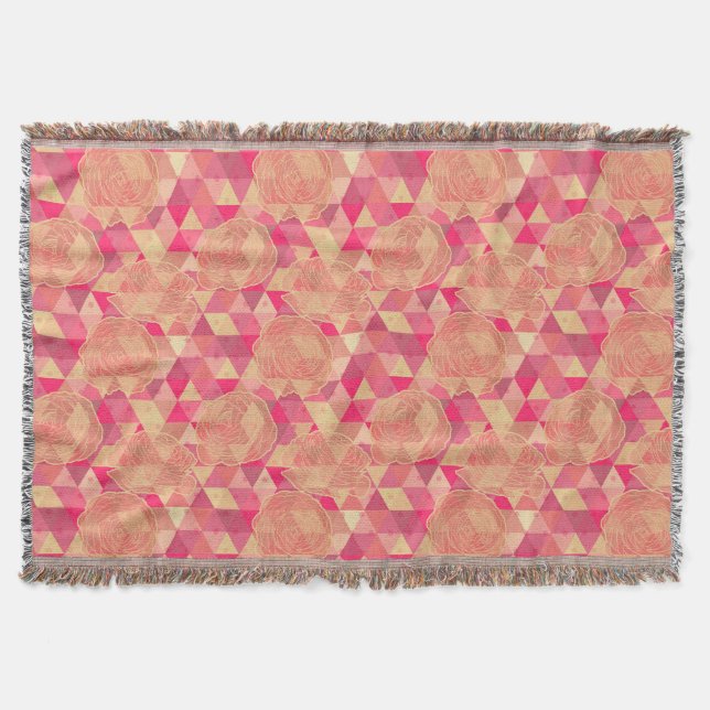 Geometrisches Muster der Blume Decke (Vorderseite)