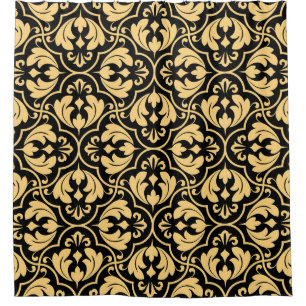 geometrisches Muster der Blume. Nahtlose Vintage B Duschvorhang