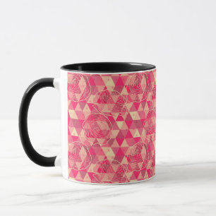 Geometrisches Muster der Blume Tasse