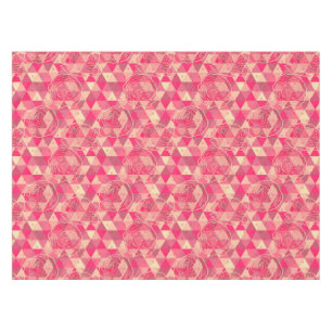 Geometrisches Muster der Blume Tischdecke