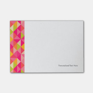 Geometrisches Muster der Dreiecke Post-it Klebezettel