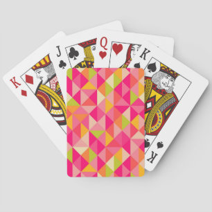 Geometrisches Muster der Dreiecke Spielkarten