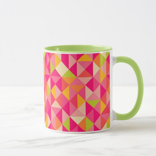 Geometrisches Muster der Dreiecke Tasse (Rechts)
