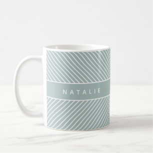 Geometrisches Muster der Initiale/des Monogramms Kaffeetasse
