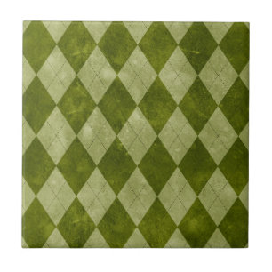 Geometrisches Muster der klassischen Mossy Green R Fliese