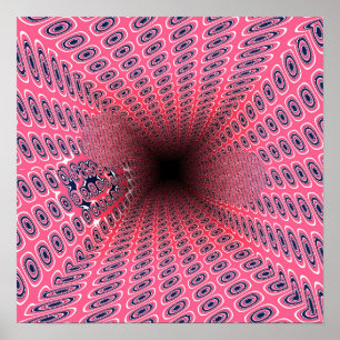 Geometrisches Muster der Quanten-Ramanujan-Tunnel Poster