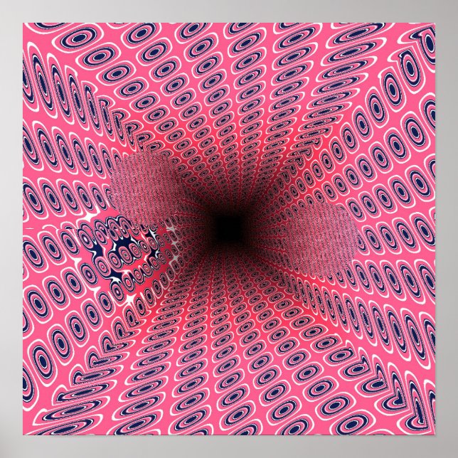 Geometrisches Muster der Quanten-Ramanujan-Tunnel Poster (Vorne)