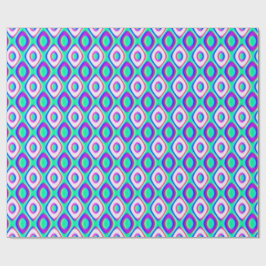 Geometrisches Muster der Quantenphysik Geschenkpapier