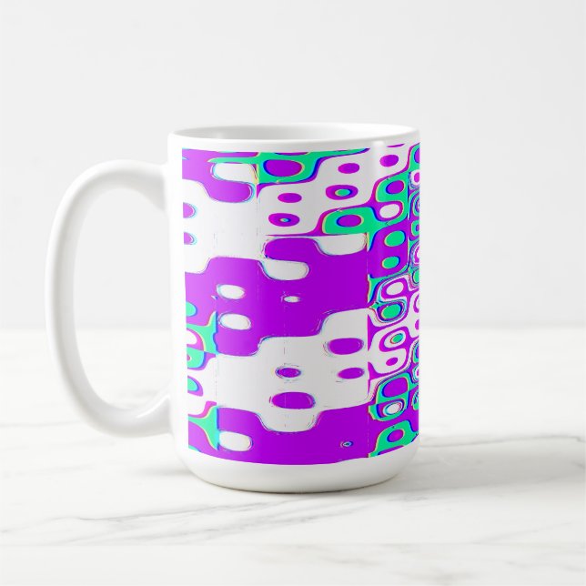 Geometrisches Muster der Quantenphysik  Kaffeetasse (Links)