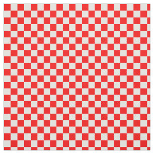 Geometrisches Muster der roten Schachbretter Stoff