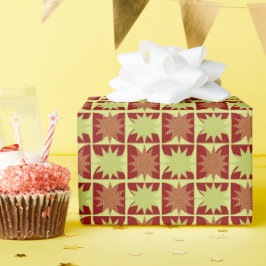 Geometrisches Muster der Sternexplosion Geschenkpapier