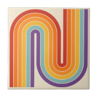 Geometrisches Muster der Streifen im Retro-Stil de